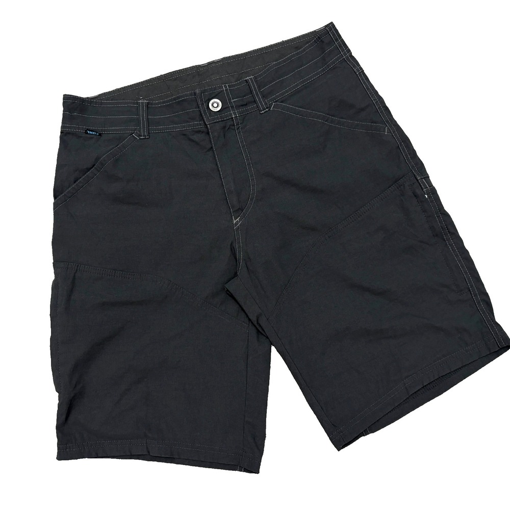Kuhl Renegade Shorts Zipper Cargo Outdoor Hiking Casual Dark Gray Mens 32 x 10"